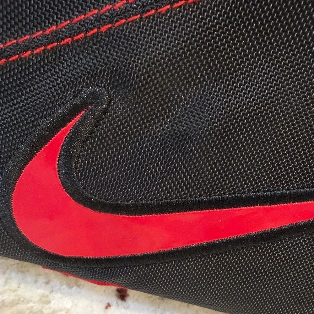 Nike Men's Black Lunch Bag with Red Accents
